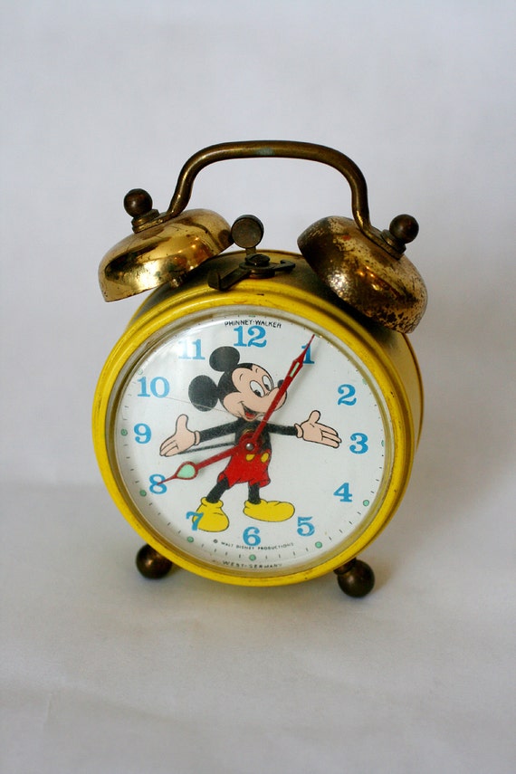 old mickey mouse alarm clock