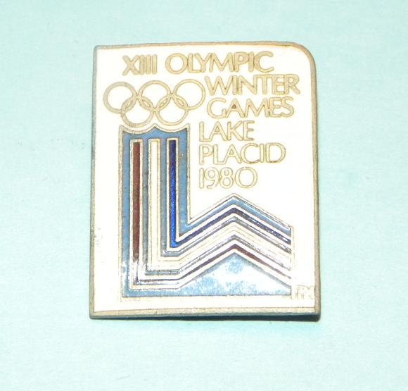 Olympic Pin Rare 1980 Lake Placid Winter Olympic Games EUC