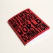 Handmade notebook "World domination" red. Journal. Sketchbook. Notepad. writing. Geek