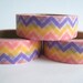 Washi tape, chevron pattern pink-orange-lilac