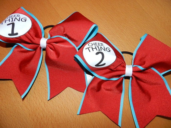Download Dr. Seuss CHEERTHING CHEER BOW by TaylorBearStudio on Etsy