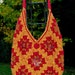 Crochet Granny Square Bag Set with "Fall Bling"