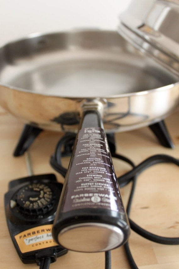Vintage Electric Skillet Farberware Perfect Heat
