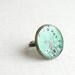 Circuit board geekery adjustable ring Green in bronze - recycled computer r079