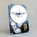 Desk clock made from a recycled Computer hard driver ready to ship