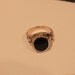 Vintage Sterling & Black Onyx Mysterious Poison/Opium Ring