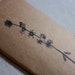 moleskine journal. botanical original print wildflower leaves. kraft paper. gift for nature lover and writer. for man or woman unisex