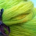 Handspun yarn - Daffodils - Border Leicester single ply - 130 yards worsted weight hand dyed