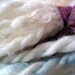 Venom Yarns - Bluebeard's Wedding - milk fiber and merino handspun art yarn - 40 yards 2-ply super bulky - shimmery white