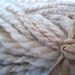 California Bling - undyed California Red handspun yarn with sparkle - 48 yards 3 oz - 2 ply bulky
