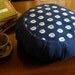 Zafu Cushion Cover, Blue Denim and Vintage Indigo