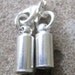 2 Sets 4.4MM Cord End Cap With Clasp Glue and Go Jewelry Findings