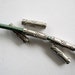 Hill Tribe Silver 12MM Tube Bead Flower Design Fits Leather 10 Beads