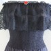 Vintage Undercover Wear Strapless Romper Onesie One Piece Jumpsuit Size Small Black Lace
