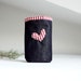 Storage box - basket - handmade black storage box - home decor kitchen