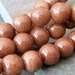 8mm Brown Goldstone Round Beads - 16 Inch Strand - BC26