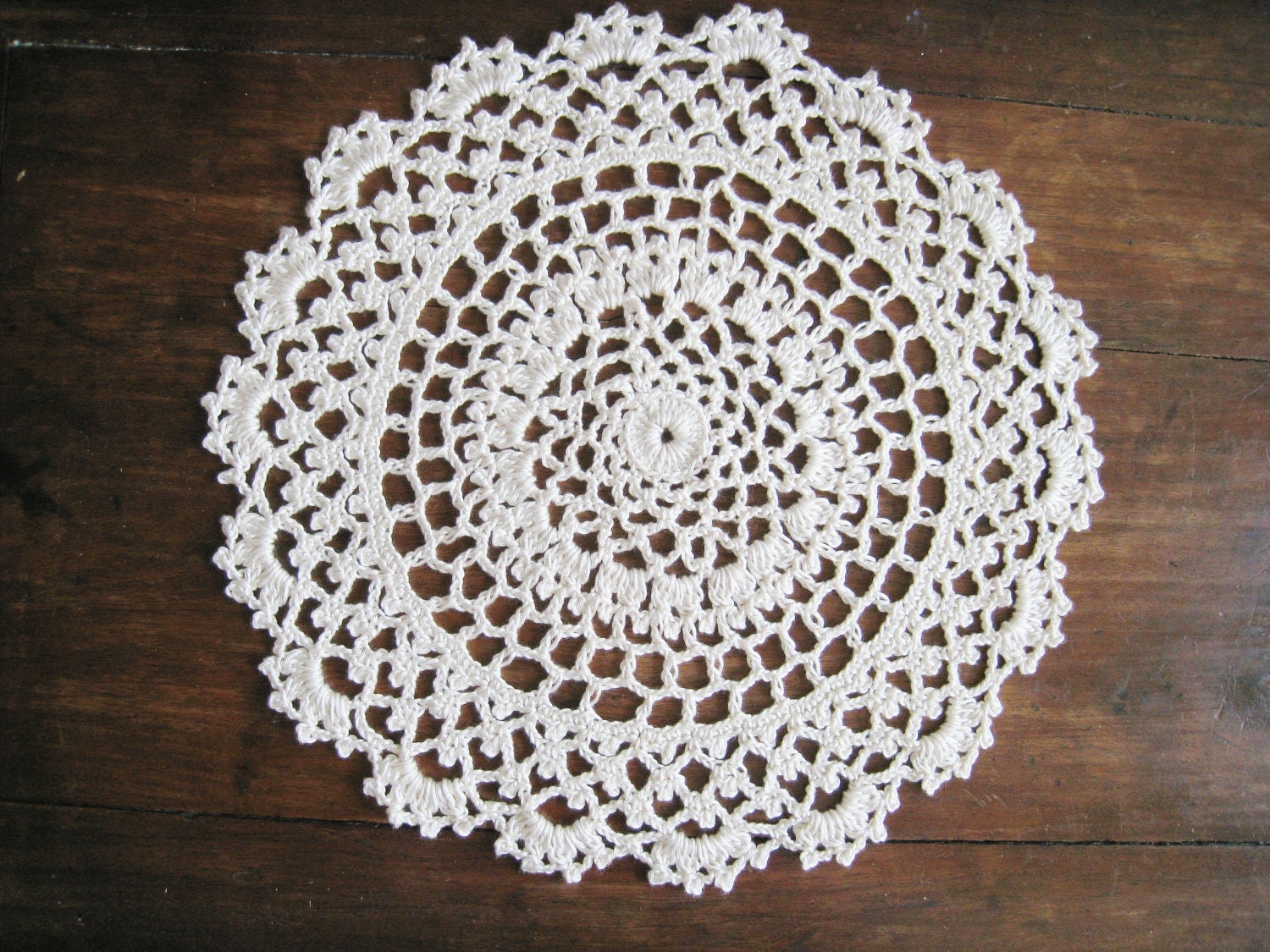 Crochet Doily Round Lace Doily Table Centerpiece Table