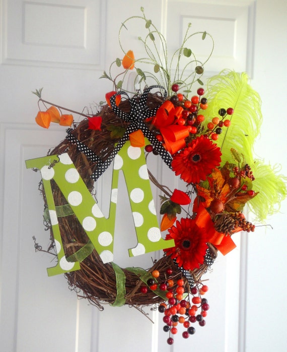 The Dana Carol Fall Whimsy Wreath with by DanaCarolDesigns