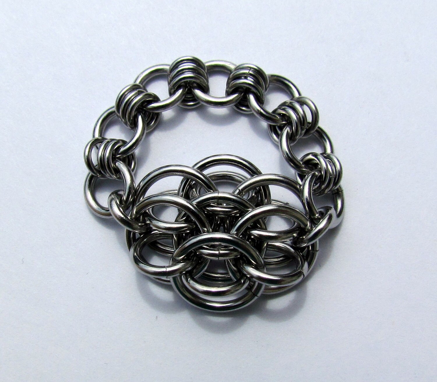 Chain Maille Ring Dragonscale Ring Stainless Steel Ring