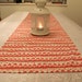Table runner, Christmas, Santa, red and white