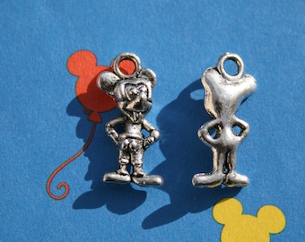 1 Mouse Charm Antique Silver 19 x 9 mm U.S Seller - sc131