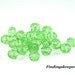 6mm Light Green Faceted Glass Rondelle Beads Ships From The United States - 6b20
