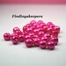 35 - 6mm Pink Glass Pearls 6b018-1