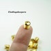 20 - 7 x 6 mm Gold Plated Bead Caps, Tassel bead caps, end caps bc058