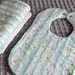 BIb and BURP Cloth Gift Set in Birch Forest and white minky