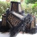Leopard Print Boa Feather Mini Lamp Shades
