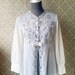 Vintage white dressing gown with Lace