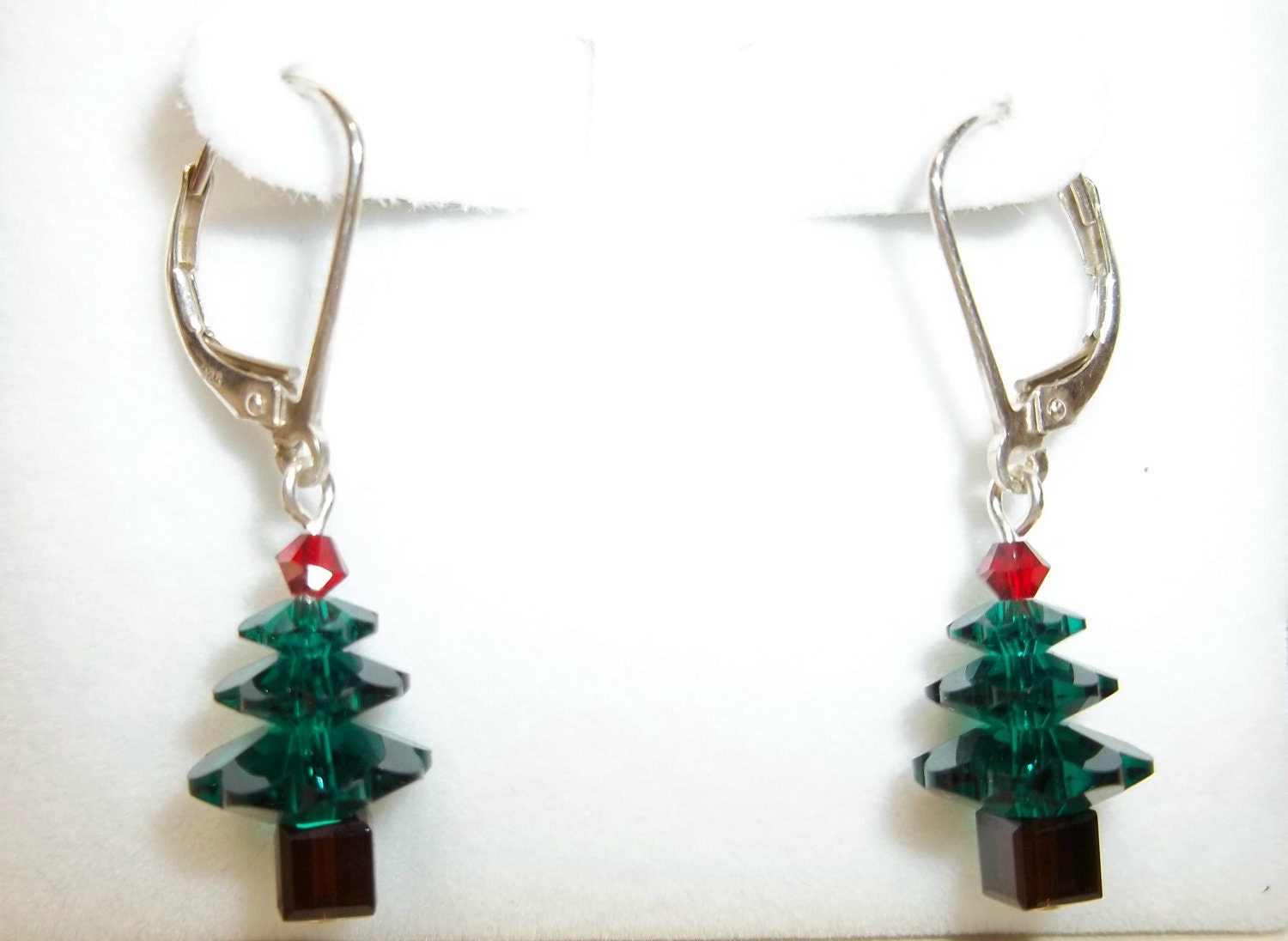 swarovski crystal christmas tree earrings by swarovski crystal christmas tree earrings by