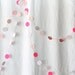 pink, gold and neon pink dots garland - 13 1/2 feet