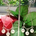 Vintage Faux Pearl Hoop Teardrop Earrings