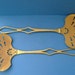 Set of Two Vintage 1970s Brass Fireside Chestnut Roasting Pans