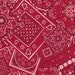 Bunk House Bandana - Turkey Red - Moda - one yard - 15490 22