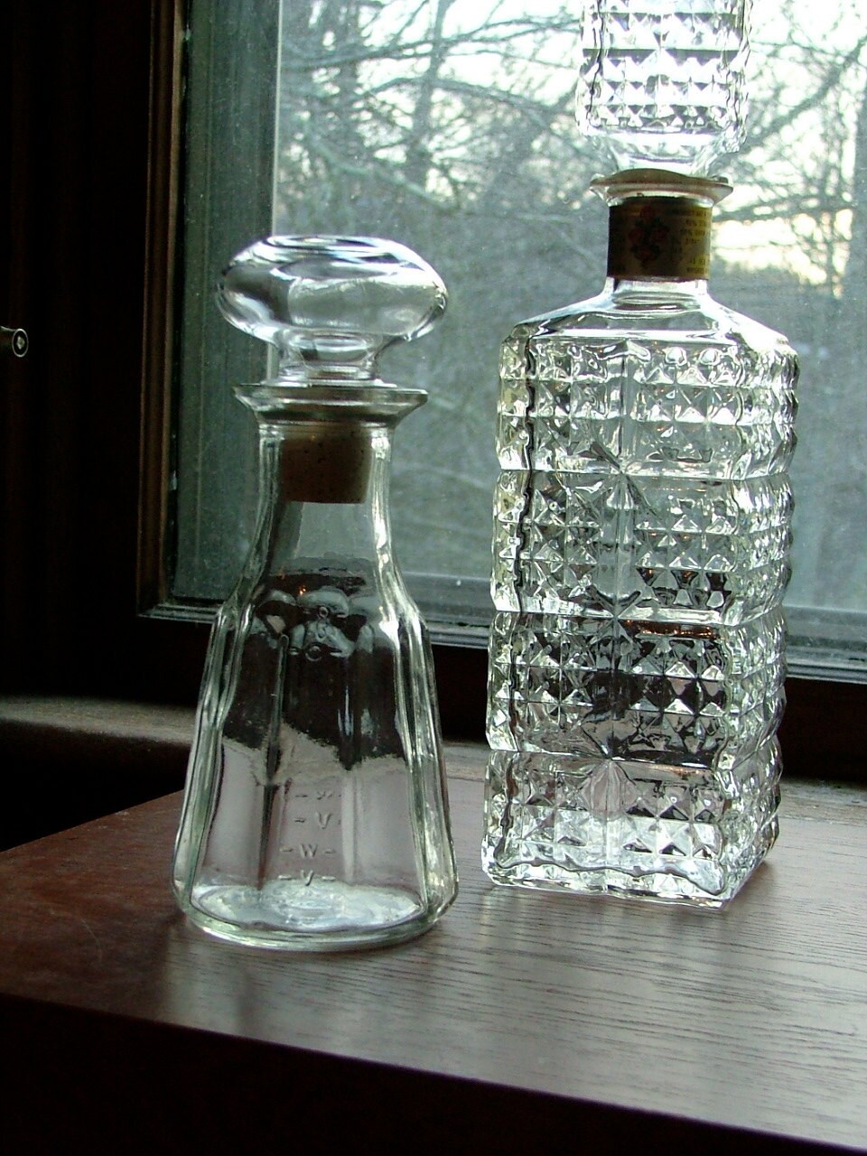 Vintage Four Roses Whiskey Decanter w/ Box Glass 1960's