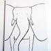 No. 0016 - Modern Kids and Nursery Art Original Painting - 16" x 20" on regular 3/4" depth canvas - The Elephant