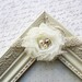 Ivory Chiffon with Pearls lace headband, baby headbands, baby flower heabands, christening headband, newborn headbands, photography prop