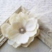 Bridal- Ivory Silk bridal hair clip, wedding, bridal hair accessories, wedding hairpiece, ivory bridal hair clip