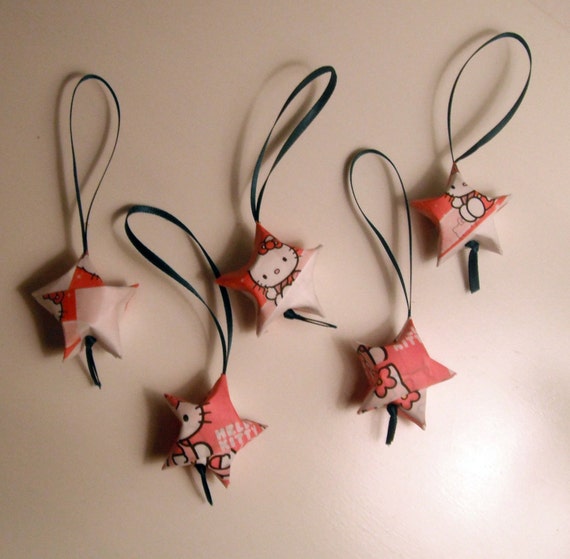 ... Origami Ornaments Lucky Wishing Star Christmas Tree Decoration Kawaii