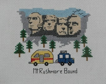 PDF PATTERN - Mt. Rushmore Bound - Counted Cross Stitch