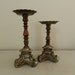 Vintage Rustic Candle Holders Industrial Primitive Decor Rubel
