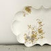 Vintage Porcelain Limoges Tray Dish White Floral Scalloped