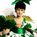 Christmas Angel Treetop - Shamrock inspired with Free Personalization - Handmade