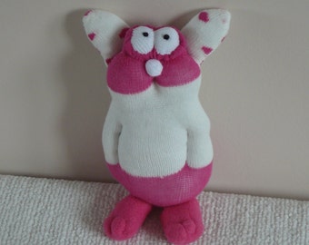 Plush Sock Animal - Harriet,Plush animal,sock animal,sock doll,stuffed animal,sock creature,sock sculpture ,animal,uk,monster,alien