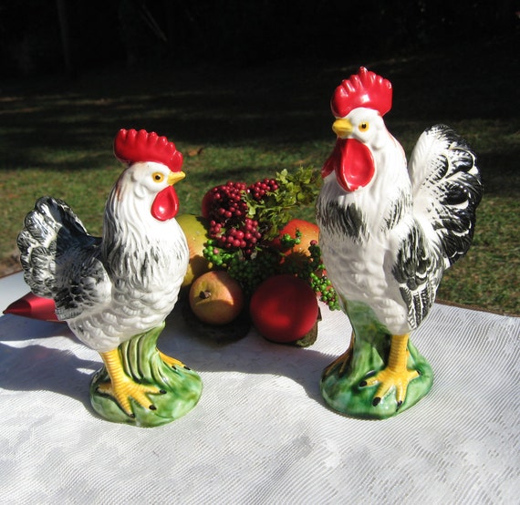 lefton rooster figurine