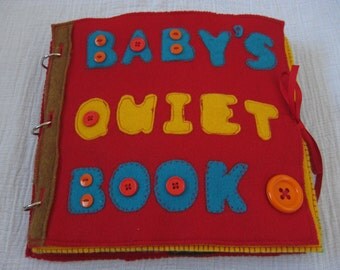 PDF - Baby Quiet Book Pattern - 12 pages