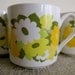 MOD Tea Mugs - Set of 4 - 1970s Flower Power - Made in ENGLAND