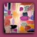 Abstract Art HARMONY 30x30X1.5" Original Abstract Acrylic Painting on Gallery Canvas by Ora Birenbaum